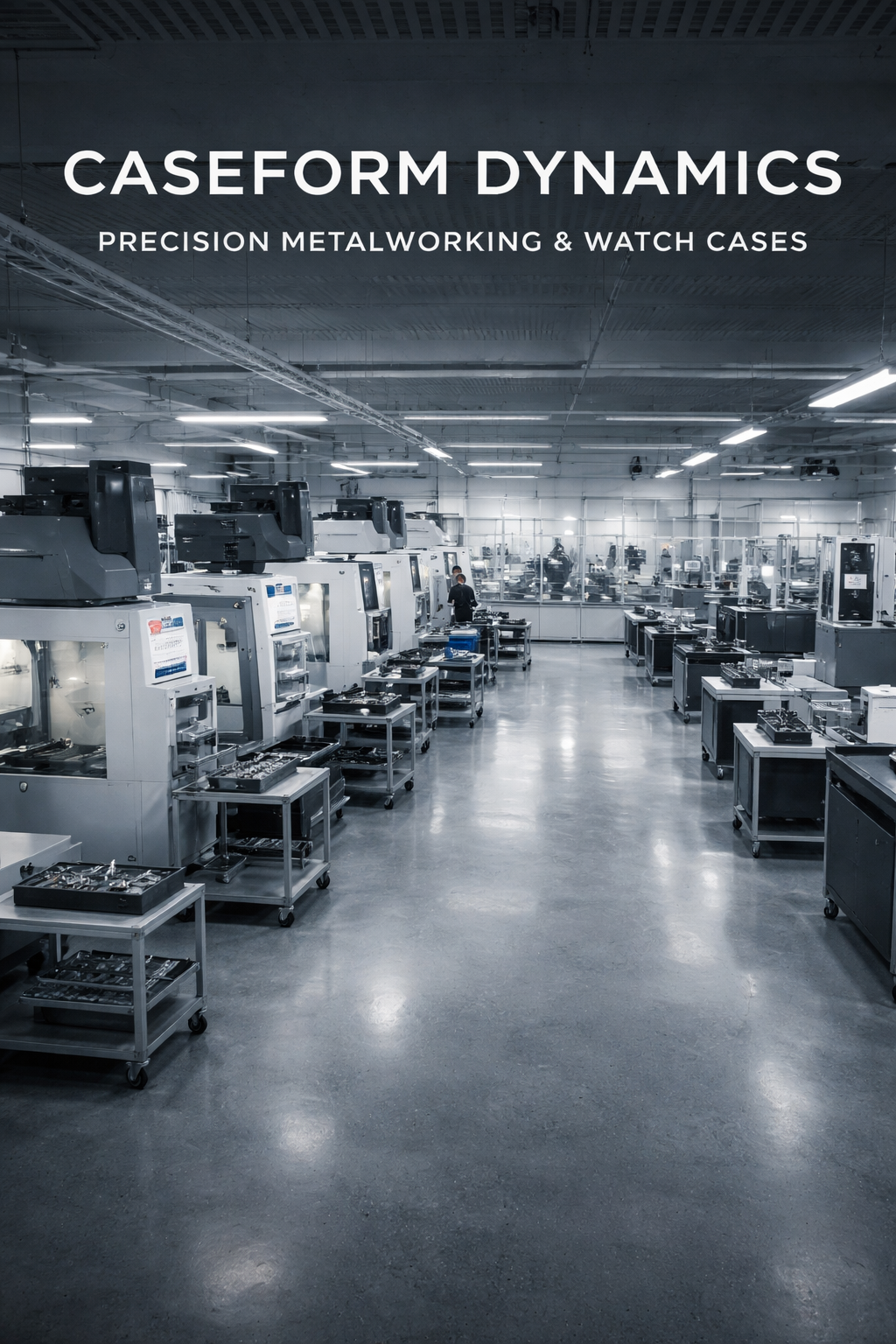 Modern watch case manufacturing environment